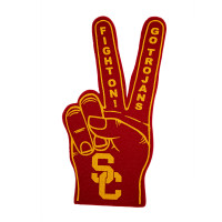 USC Trojans Cardinal SC Interlock Victory Fingers